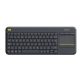   Logitech K400 Plus Touchpad HUN fekete vezeték nélküli billentyűzet