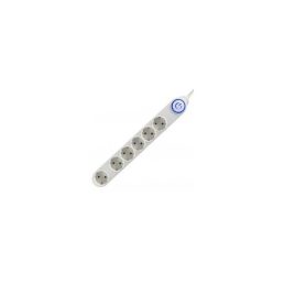  Home NV 06TK/WH/1,5 6 aljzat 1,5méter 3x1,5mm2 fehér lábkapcsolós elosztó