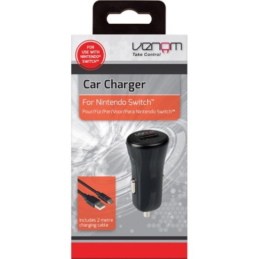 Venom VS4795 USB autós töltő + 2 méter Type-C töltőkábel
