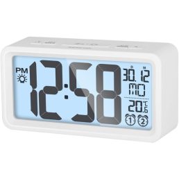  Sencor SDC 2800 W fehér digitális ébresztőóra hőmérővel