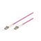 Gigalight Duplex optikai patch kábel 4xLC csatlakozóval, 50/125 OM4 LSZH, 1 m