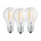 Osram Base átlátszó üveg búra/7W/806lm/2700K/E27/dobozos LED körte izzó 3 db