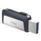   Sandisk 256GB USB3.0/Type-C Dual Drive Fekete-Ezüst (139778) Flash Drive