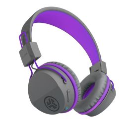   JLab JBuddies Studio Kids vezetékes szürke-lila mikrofonos gyerek fejhallgató
