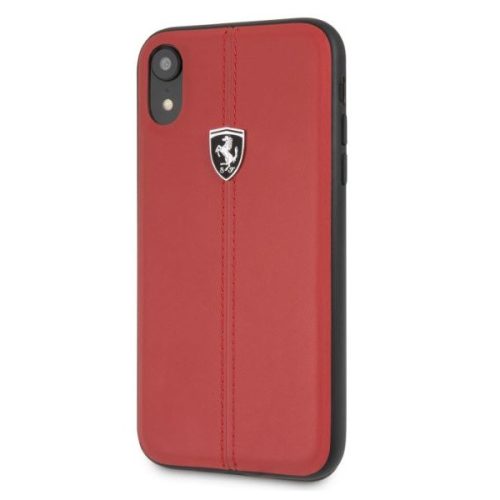 Ferrari Heritage iPhone XR piros csíkos/kemény tok