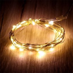   Iris Fix fényű 3m/meleg fehér/30db LED-es fényfüzér, fénydekoráció