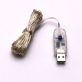   Iris 8 programos 10m/távirányítós/meleg fehér/100db LED-es/USB-s fényfüzér, fénydekoráció