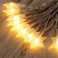   Iris Csillag alakú fix fényű/3m/meleg fehér/20db LED-es/3xAA elemes fényfüzér, fénydekoráció