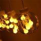   Iris Gömb alakú 8 programos/2,5m/távirányítós/meleg fehér/12db LED-es USB-s fényfüzér, fénydekoráció