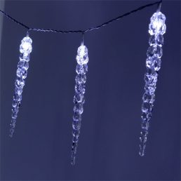   Iris Jégcsap alakú S2/20m/IPX5 szabványos/hideg fehér/120db LED-es/napelemes fénydekoráció