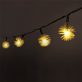   Zúzmara alakú 3cm/5m/IPX3 szabványos/meleg fehér/20db LED-es/napelemes fényfüzér, fénydekoráció