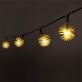   Zúzmara alakú 3cm/9m/IPX3 szabványos/meleg fehér/50db LED-es/napelemes fényfüzér, fénydekoráció