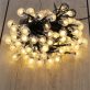   Iris Buborékgömb alakú 16mm/8 programos/12m/IPX3 szabványos/meleg fehér/100db LED-es/napelemes fényfüzér, fénydekoráció 