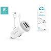 Devia ST326905 Devia Smart dual port Lightning car charger 3,1A - autós töltő 2xUSB + Lightning kábel