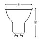 Osram Value PAR16 műanyag ház/5W/350lm/2700K/GU10/230V/36fok/70lm/W LED spot izzó
