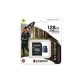   Kingston 128GB SD micro Canvas Go! Plus (SDXC Class 10 UHS-I U3) (SDCG3/128GB) memóriakártya adapterrel