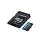   Kingston 512GB SD micro Canvas Go! Plus (SDXC Class 10 UHS-I U3) (SDCG3/512GB) memóriakártya adapterrel