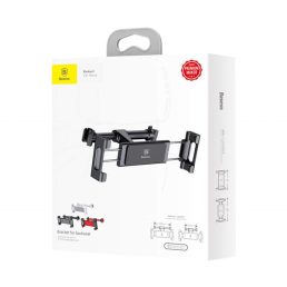   Baseus 4,7"-12,9"-ig fejtámlára rögzíthető univerzális fekete telefon- és tablettartó