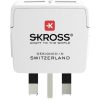 SKROSS csatlakozó átalakító az Egyesült Királyságba, beépített USB töltővel