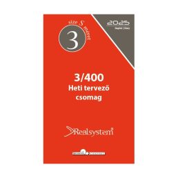   Realsystem 3/400 éves heti beosztású gyűrűs naptár kiegészítő