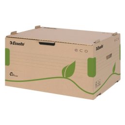  Esselte Eco előre nyíló tetejű barna archiváló konténer