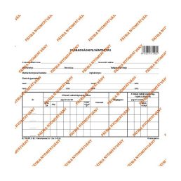   B.18-50 A5 fekvő "Szabadságnyilvántartás" nyomtatvány