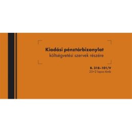   B.318-101 25x2lapos "Kiadási pénztárbizonylat költségvetési szervek részére" nyomtatvány