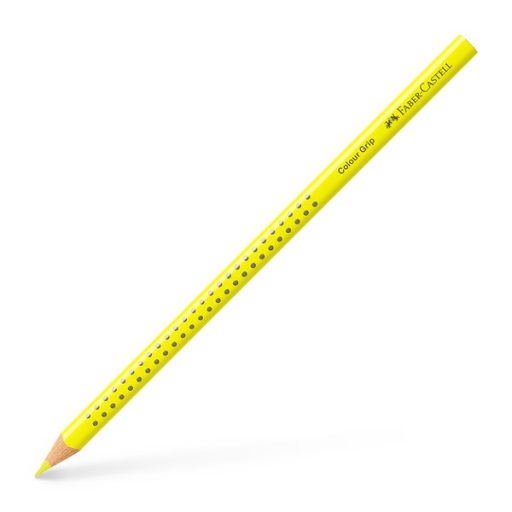 Faber-Castell Grip háromszögletű citromsárga színes ceruza