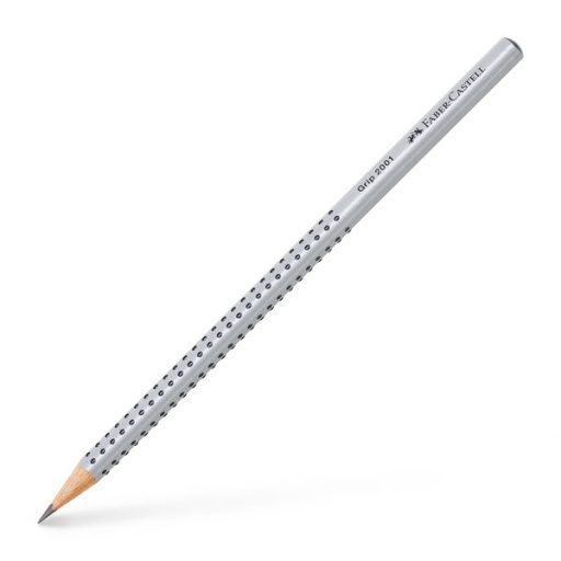 Faber-Castell Grip 2001 háromszögletű ezüst H grafitceruza