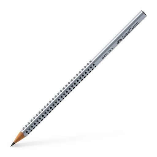 Faber-Castell Grip 2001 háromszögletű ezüst 2H grafitceruza