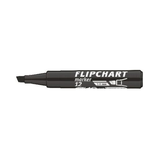 ICO Flipchart 12 fekete marker