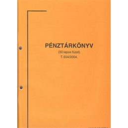   A.SZNY.504 A4 álló 50lapos "Pénztárkönyv" nyomtatvány