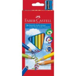   Faber-Castell Grip Junior háromszög alakú 20db-os színes ceruza készlet