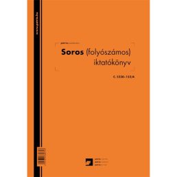   C.5230-152/A 100lapos "Soros (folyószámos) iktatókönyv" nyomtatvány