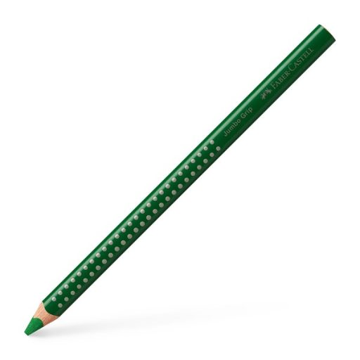 Faber-Castell Grip Jumbo háromszögletű mohazöld színes ceruza
