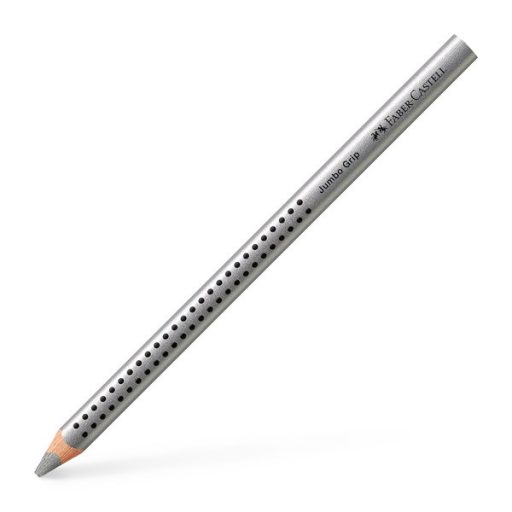 Faber-Castell Grip Jumbo háromszögletű ezüst színes ceruza