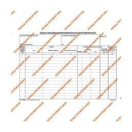   B.15-46 A4 25lapos fekvő "Szigorú számadású nyomtatványok beszerzése" nyomtatvány