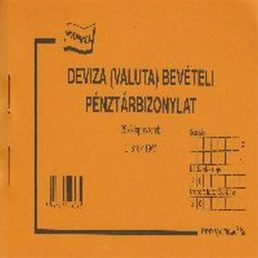   C.318-119/V 50x3lapos "Deviza bevételi pénztárbizonylat" nyomtatvány