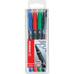   Stabilo OHPen 843 M 4db-os vegyes színű permanent marker készlet