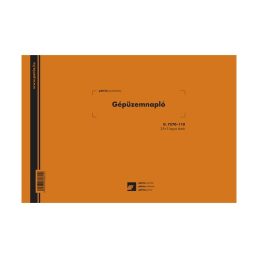   D.7570-110 A4 25x3lap fekvő "Gépüzemnapló" nyomtatvány