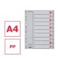 Esselte A4 1-10 műanyag regiszter