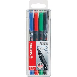   Stabilo OHPen 841 S 4db-os vegyes színű permanent marker készlet