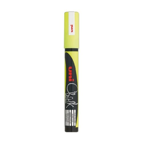 Uni Chalk PWE-5M fluor sárga folyékony krétafilc