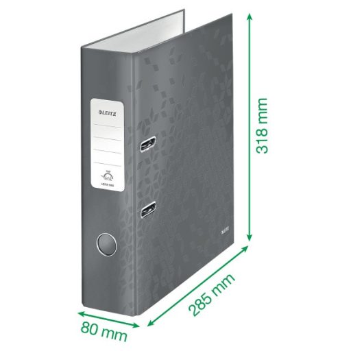 Leitz 180 fok Wow A4 8cm sárga iratrendező