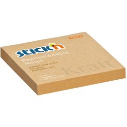   Stick'N KraftNotes 76x76 mm 100 lap öntapadós natúr újrahasznosított jegyzettömb