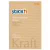 Stick'N KraftNotes 150x101 mm 100 lap vonalas öntapadó natúr újrahasznosított jegyzettömb