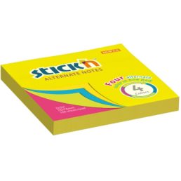   Stick'N 76x76 mm 100 lap 4 színű neon öntapadó jegyzettömb