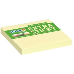   Stick'N ExtraSticky Recycled 76x76 mm 90 lap újrahasznosított pasztell sárga jegyzettömb