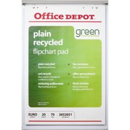   Office Depot/Viking 5 tömb újrahasznosított sima flipchart papír