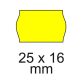 25x16mm 5db/csomag sárga árazógépszalag